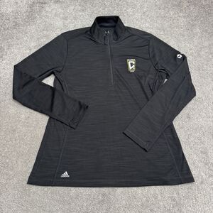 Adidas Vertiv Columbus Crew 96 1/2 Zip Pullover Womens Large Black Soccer MLS